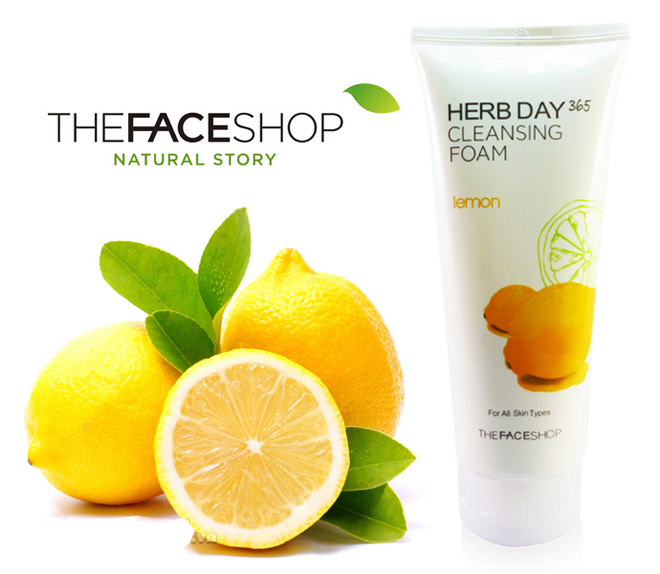 The Face Shop Herb Day 365 Cleansing Foam Lemon 170ml