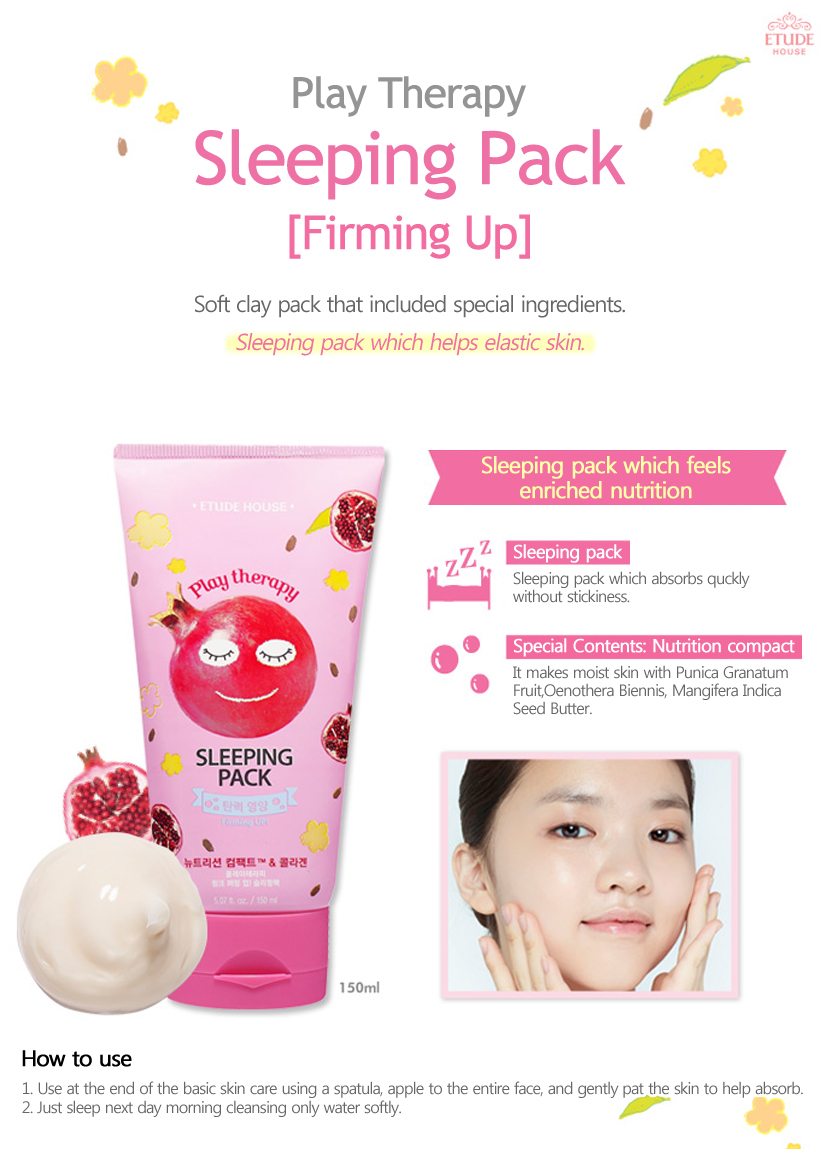 Firming sleeping mask. Etude house маска выравнивающая тон кожи play therapy wash off pack brightening. etude house увлажняющая ночная маска play therapy sleeping pack moist. honey скраб wash off pack.