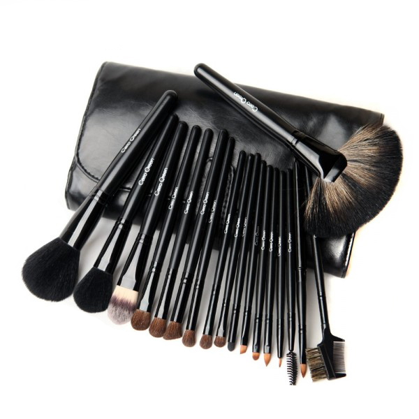 Cerro Qreen Professional Makeup Brush Set 18pcs [Black]