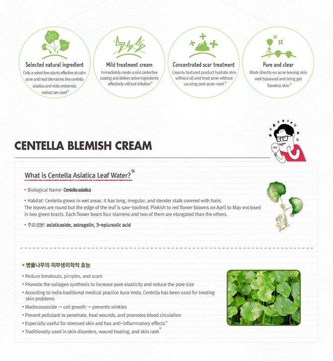 Image result for [COSRX] Centella Blemish Cream 30ml