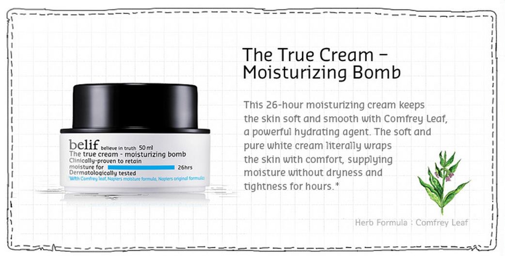 BELIF The True Cream Moisturizing Bomb 50ml에 대한 이미지 검색결과