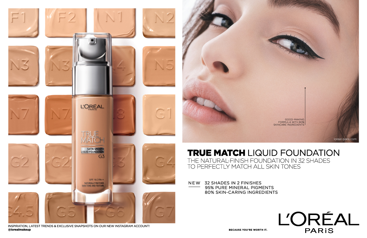 How To Find Your True Foundation Shade With Loreal Paris.