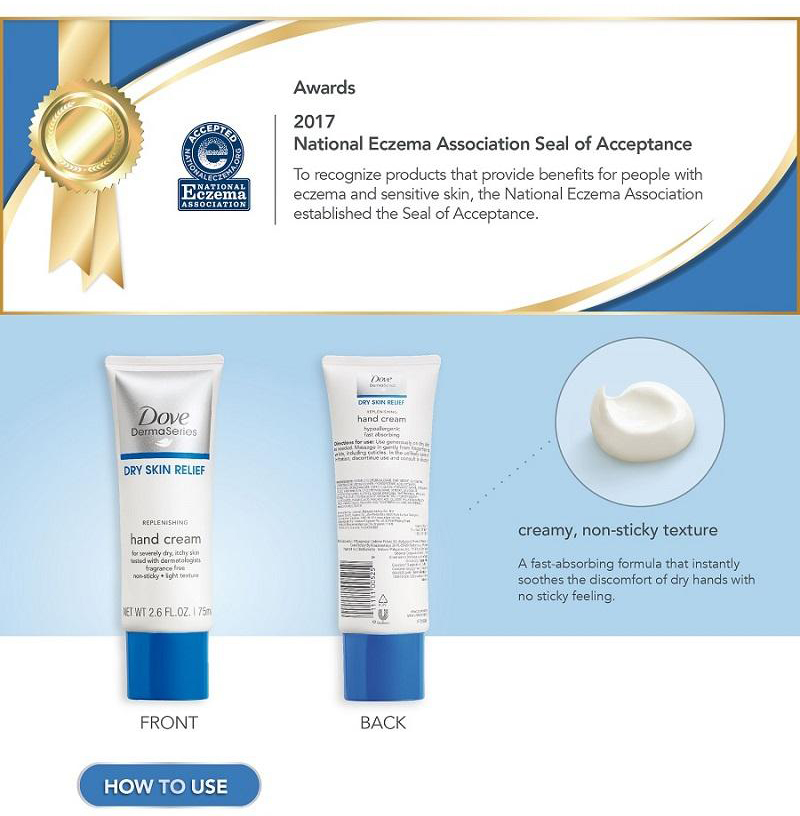 dove dermaseries hand cream