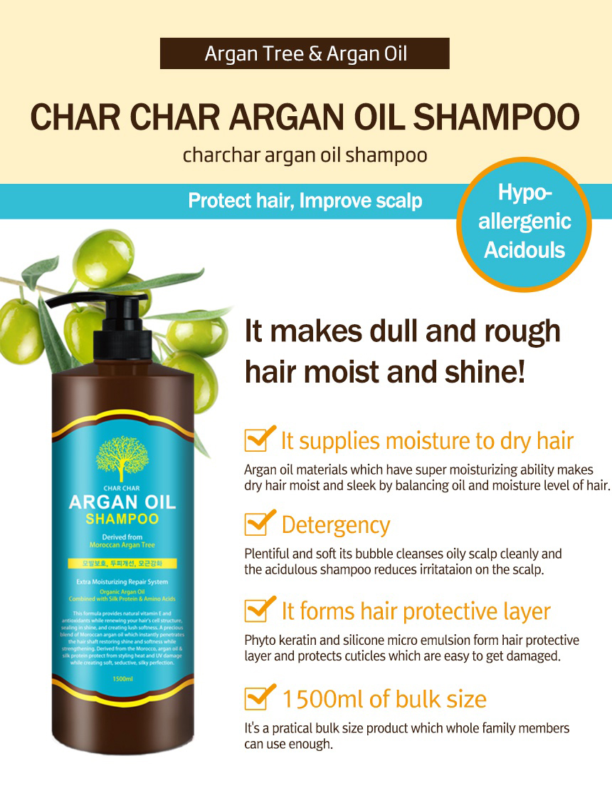 Pedison Char Char Argan Oil Shampoo 1500ml Hermo Online Beauty Shop