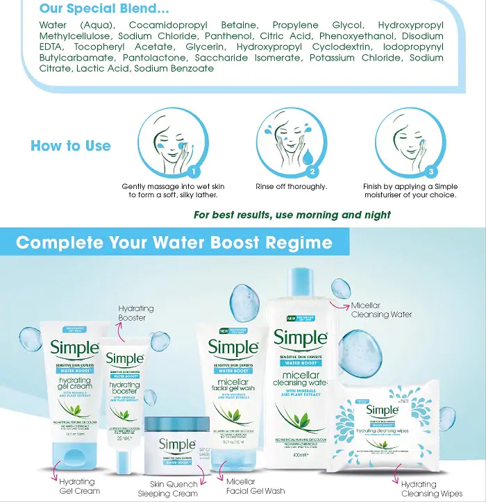 simple water boost range