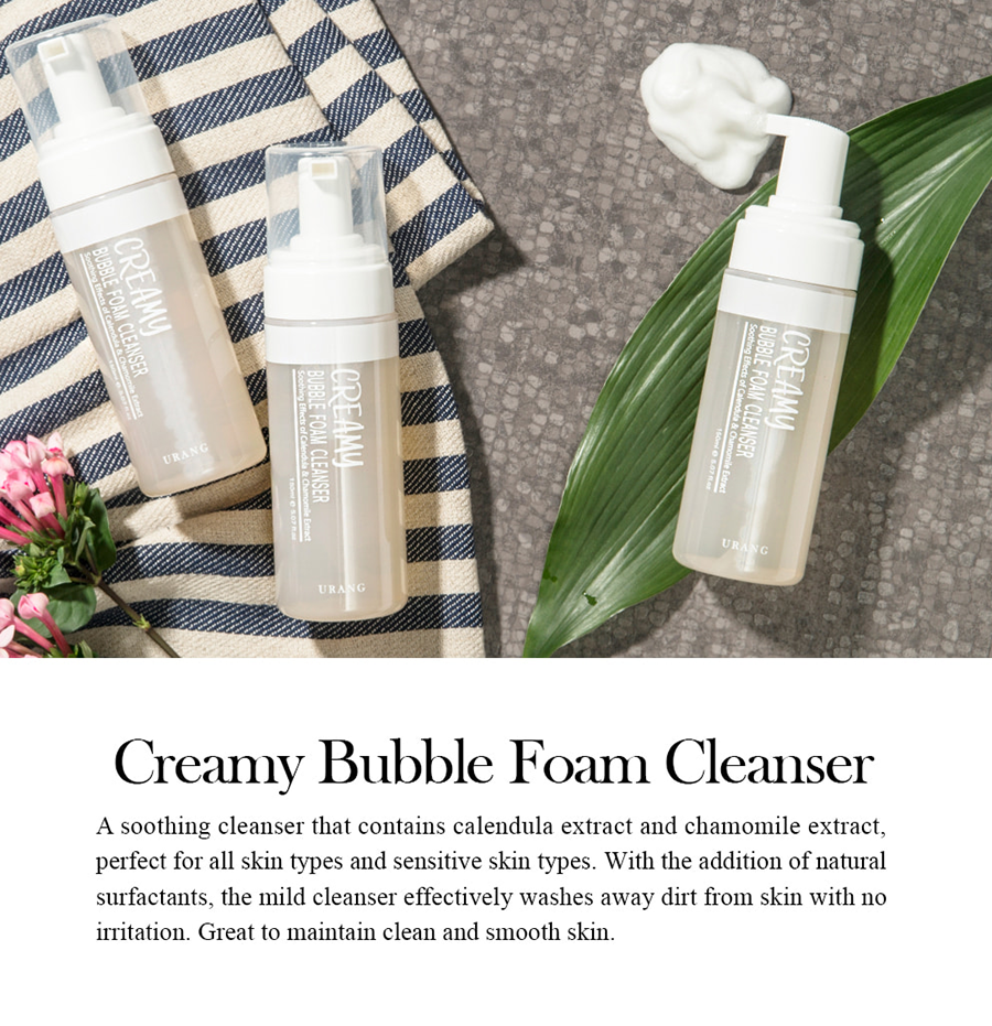 creamy bubble foam cleanser urang