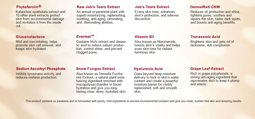 naruko raw job's tears pore brightening essence