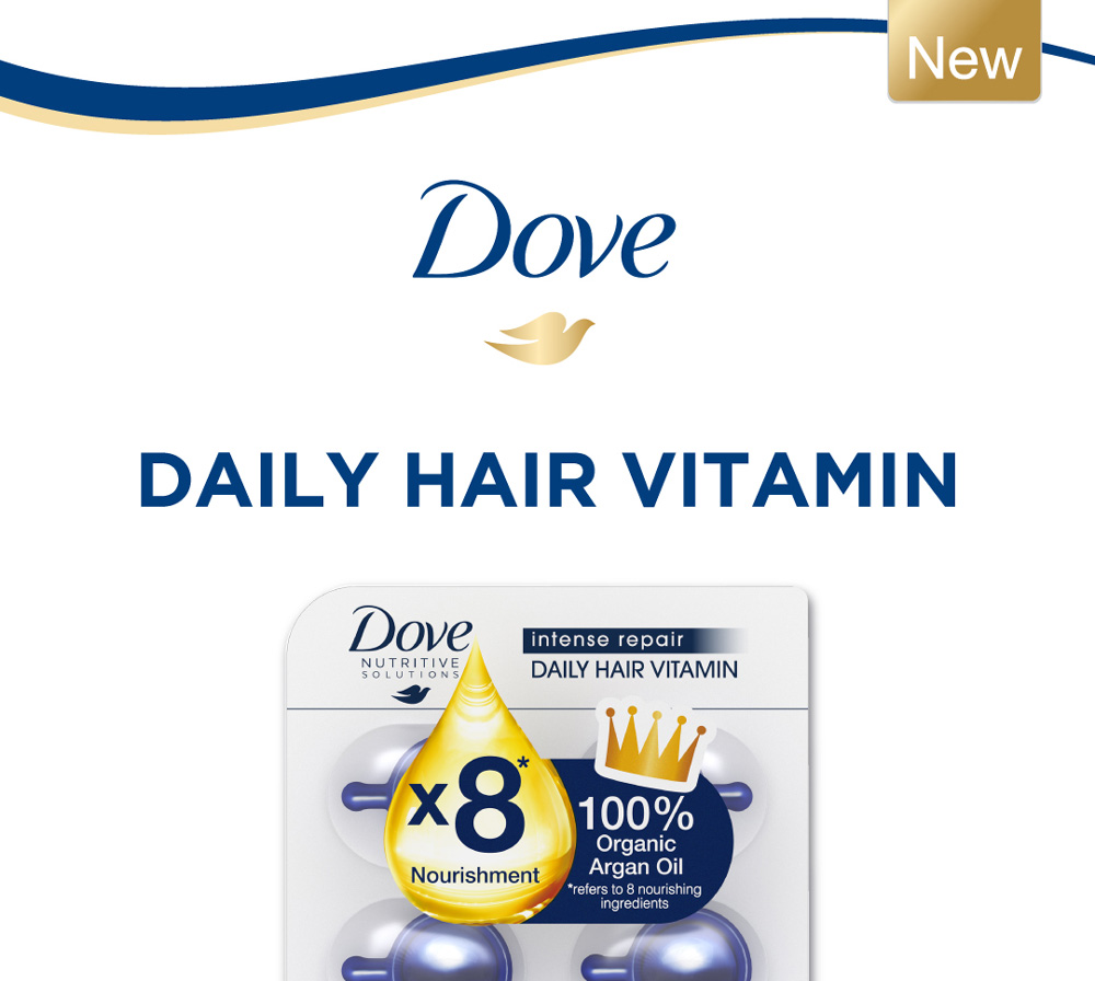 Dove Intense Repair Daily Hair Vitamin 6x1ml Hermo Online Beauty Shop