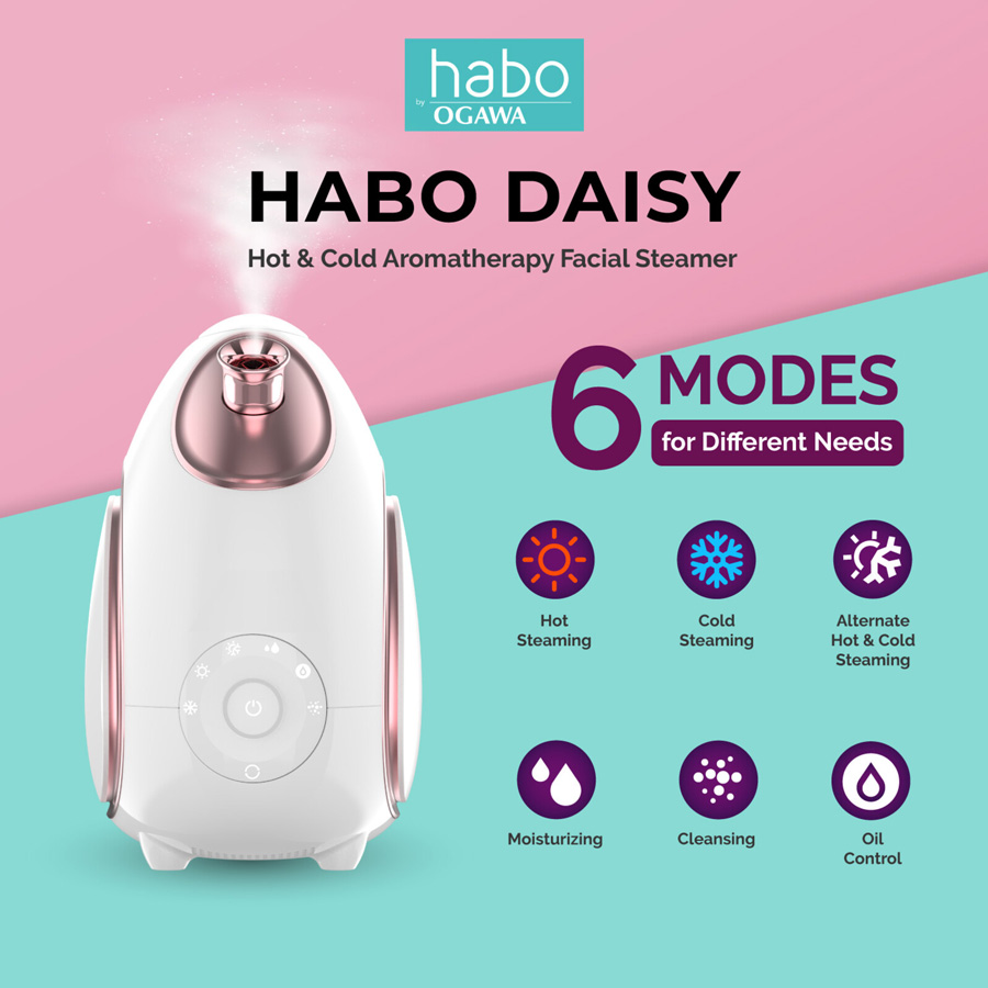 Ogawa Habo Daisy Hot & Cold Aromatherapy Facial Steamer Hermo Online