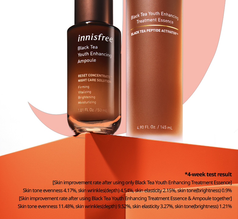 Innisfree Black Tea Youth Enhancing Treatment Essence Set Hermo